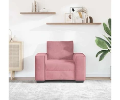 Sofa Sofos krėslas, rožinė, 100x78x84 cm, aksomas