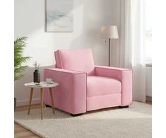 Sofa Sofos krėslas, rožinė, 100x78x84 cm, aksomas