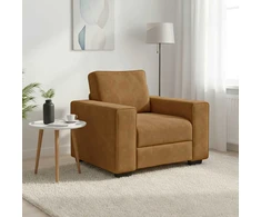Sofa Sofos krėslas, rudas, 100x77x82 cm, aksomas