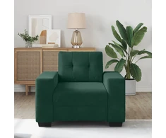 Sofa Sofos krėslas, tamsiai žalias, 100x78x80 cm, aksomas
