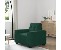 Sofa Sofos krėslas, tamsiai žalias, 100x78x80 cm, aksomas
