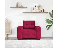 Sofa Sofos krėslas, vyno raudonumo, 100x78x80 cm, aksomas