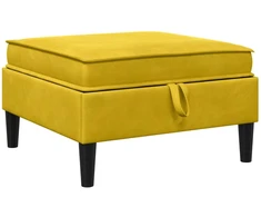 Sofa Sofos pufas su saugojimo funkcija Geltona Aksomas