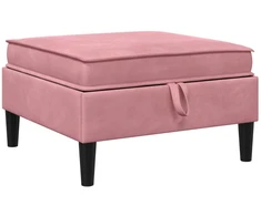 Sofa Sofos pufas su saugojimo funkcija Rožinė Aksomas