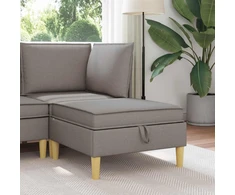 Sofa Sofos pufas su saugojimo funkcija Taupe Audinys