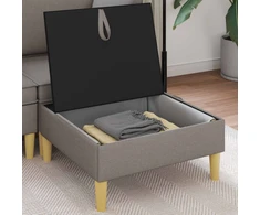 Sofa Sofos pufas su saugojimo funkcija Taupe Audinys
