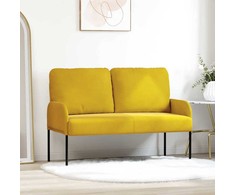 Sofa Sofos su pagalve 110cm Geltona fanera