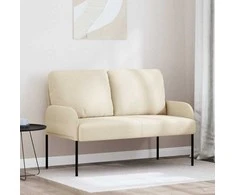 Sofa Sofos su pagalve 110cm Kreminė fanera