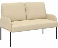 Sofa Sofos su pagalve 110cm Kreminė fanera