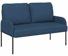 Sofa Sofos su pagalve 110cm Mėlyna fanera