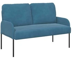 Sofa Sofos su pagalve 110cm Mėlyna fanera