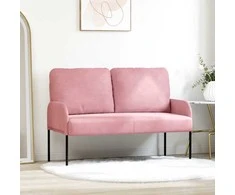 Sofa Sofos su pagalve 110cm Rožinė fanera