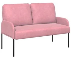 Sofa Sofos su pagalve 110cm Rožinė fanera