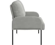 Sofa Sofos su pagalve 110cm Šviesiai pilka fanera