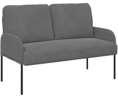 Sofa Sofos su pagalve 110cm Tamsiai pilka fanera