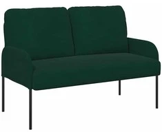 Sofa Sofos su pagalve 110cm Tamsiai žalia fanera