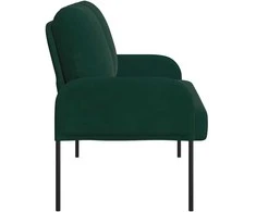 Sofa Sofos su pagalve 110cm Tamsiai žalia fanera