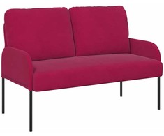 Sofa Sofos su pagalve 110cm Vyno raudona fanera