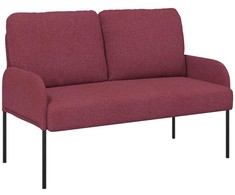 Sofa Sofos su pagalve 110cm Vyno raudona fanera