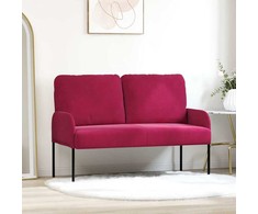 Sofa Sofos su pagalve 110cm Vyno raudona fanera