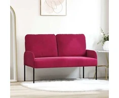 Sofa Sofos su pagalve 110cm Vyno raudona fanera