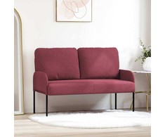 Sofa Sofos su pagalve 110cm Vyno raudona fanera