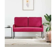 Sofa Sofos su pagalve 110cm Vyno raudona fanera