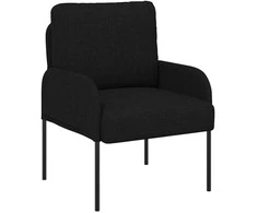 Sofa Sofos su pagalve 55cm Juoda fanera