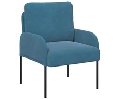 Sofa Sofos su pagalve 55cm Mėlyna fanera