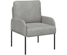 Sofa Sofos su pagalve 55cm Šviesiai pilka fanera