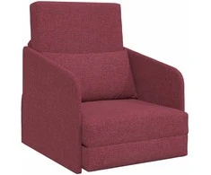 Sofa lova Vyno raudona 65 x 80 x 83 cm audinys