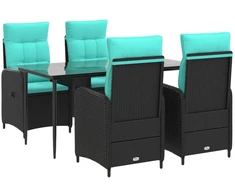 Sofa Stalo Rinkinys su pagalve su pagalve 5 pcs