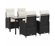 Sofa Stalo Rinkinys su pagalve su pagalve 5 pcs