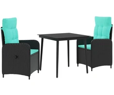 Sofa Stalo Rinkinys su pagalve su pagalve 3 pcs
