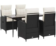 Sofa Stalo Rinkinys su pagalve su pagalve 5 pcs