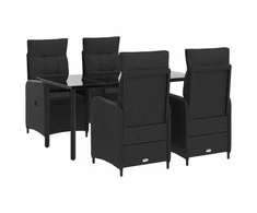 Sofa Stalo Rinkinys su pagalve su pagalve 5 pcs