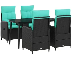 Lauko baldų komplektas Sofa Stalo Rinkinys su pagalve su pagalve 5 pcs