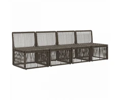 Sofa su keturiomis vietomis 4 pcs 4-Vietų skaičius Pilka