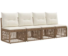Sofa su keturiomis vietomis 4 pcs 4-Vietų skaičius Smėlio