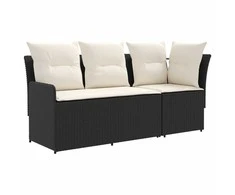 Sofa su porankiais su kampine sofa 2 Vienetas Juoda ir kreminė