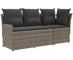 Sofa su porankiais su kampine sofa 2 Vienetas PE ratanas