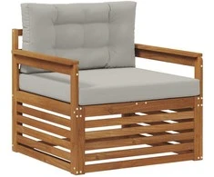 Lauko sofa Tvirta akacijos mediena ir poliesteris