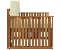 Lauko sofa Tvirta akacijos mediena ir poliesteris