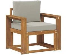 Lauko sofa Tvirta akacijos mediena ir poliesteris