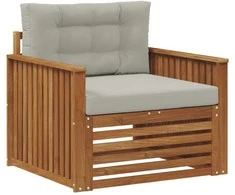 Lauko sofa Tvirta akacijos mediena ir poliesteris