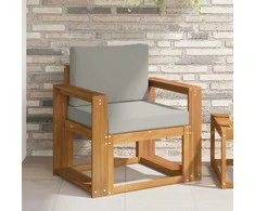 Lauko sofa Tvirta akacijos mediena ir poliesteris