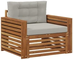 Lauko sofa Tvirta akacijos mediena ir poliesteris