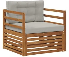 Lauko sofa Tvirta akacijos mediena ir poliesteris