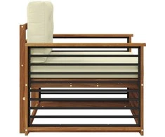 Lauko sofa Tvirta akacijos mediena ir poliesteris