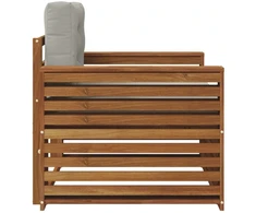 Lauko sofa Tvirta akacijos mediena ir poliesteris